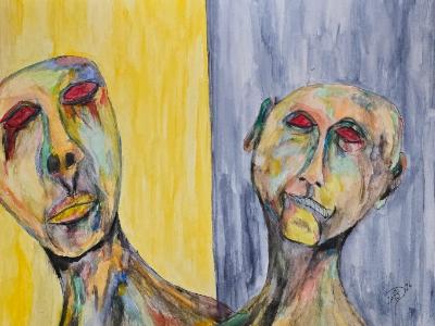 They listen through the silence, hungry for a human voice. They listen through the silence, hungry for a human voice.