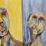 They listen through the silence, hungry for a human voice.