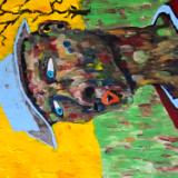 Whistling while wandering  © 2025, By Duane Kirby Jensen  11 x 14. Acrylic on board 