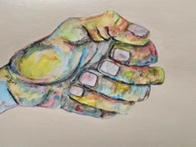 Offering a fist-bump of friendship. Offering a fist-bump of friendship.