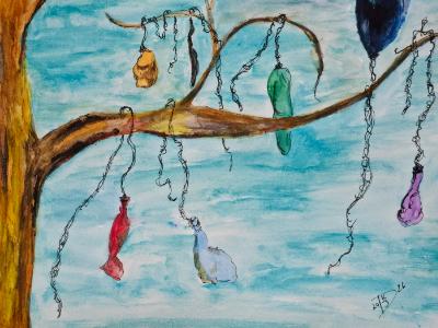 Where balloons go after they deflate, after their human keepers have become blood and dust. Where balloons go after they deflate, after their human keepers have become blood and dust.