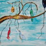 Where balloons go after they deflate, after their human keepers have become blood and dust.  