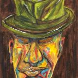 He remembers his fallen comrades © 2011 By Duane Kirby Jensen 6 x 9, ink on watercolor paper.