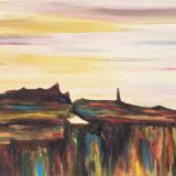 Awash in Mornings First Light, the Land is Slow to Awaken from Dreams When Mighty Creatures Once Roamed the Grassy Plains.