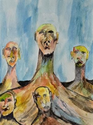 They stand rooted, unaware that they might soon be devoured by cottentails.