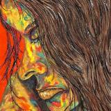 Within the red-room of thoughts – she tries to translate it all. 
