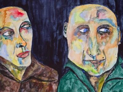 Silent conversation before the flow of tears Silent conversation before the flow of tears