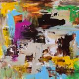 Setting sun over cascading butts. 