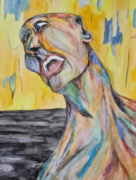 Laughing at a shattering sky