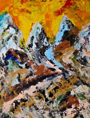 The chill of snow caped mountains speak to me. 