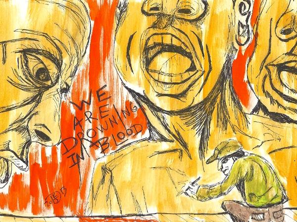 The Strange Folk: Experimental # 5 aka: We are Drowning in Blood 