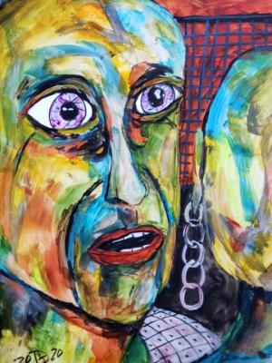 Days after the November election, they watch the world burn. © 2020 By Duane Kirby Jensen, 5 x 7 ink wipe on yupo medium. Days after the November election, they watch the world burn. © 2020 By Duane Kirby Jensen, 5 x 7 ink wipe on yupo medium.
