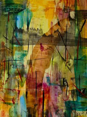 City in the afterglow 