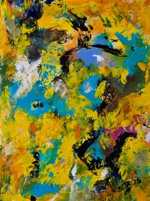 The Yellow Series: #9 The King in Yellow temper boils into storm clouds and sunrise.