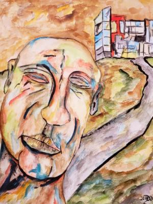 He struggles to hold himself together as his world crumbles around him. He struggles to hold himself together as his world crumbles around him.