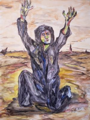 With the pandemic turning the world into a series of hot zones, he retreats into the desert to wait for exteraestreal salvation. With the pandemic turning the world into a series of hot zones, he retreats into the desert to wait for exteraestreal salvation.