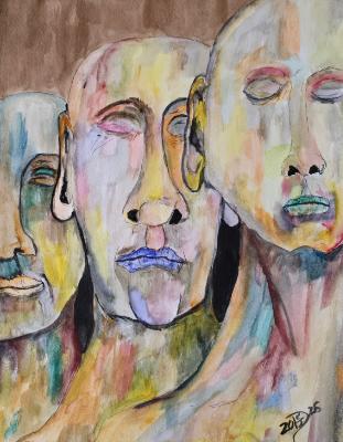 Unwilling to look at masked authority. Unwilling to submit. Unwilling to look at masked authority. Unwilling to submit.