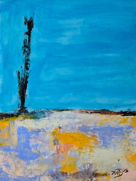 The loneliness of a blue sky in isolation. 