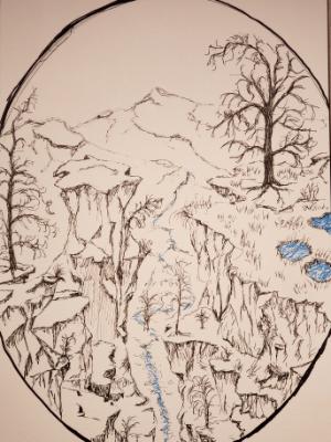 This sketch is one aspect of a larger painting. I wanted to document it here as its self, before it becomes part of a whole.... This sketch is one aspect of a larger painting. I wanted to document it here as its self, before it becomes part of a whole....