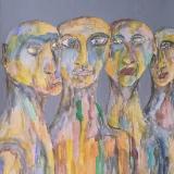 They stand in silent solidarity  