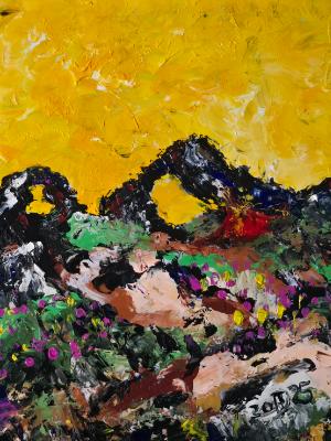 Wildflowers at sunrise 