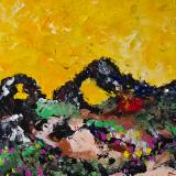 Wildflowers at sunrise 