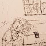 She had a history of straying when she grew bored, so her lover got her a very large present and told her she could not open it 