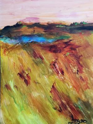 Crossing the burnt grasslands of Minnesota, seeking a secluded lake to swim in, as the sun offers a watermelon sky, before... Crossing the burnt grasslands of Minnesota, seeking a secluded lake to swim in, as the sun offers a watermelon sky, before...