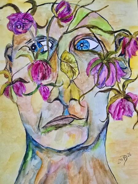 Lost amongst the flowers 